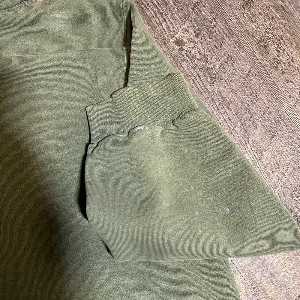 Vintage 90s Nike Forest Green white Center‎ Swoosh Hoodie L- Made In USA